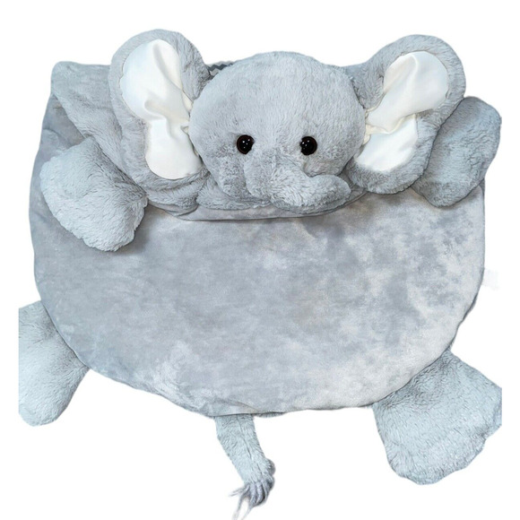 Bearington Baby Lovey Blanket Elephant Belly Lil Spout Plush Stuffed Shower 30" - Picture 1 of 11
